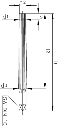 HSS Kegelreibahlen 1:50 DIN 9B, Zyl.schaft